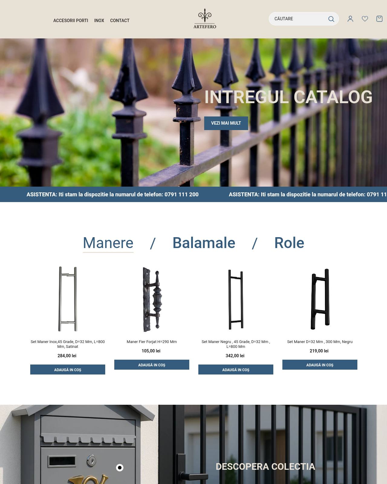 artefero.ro — online store