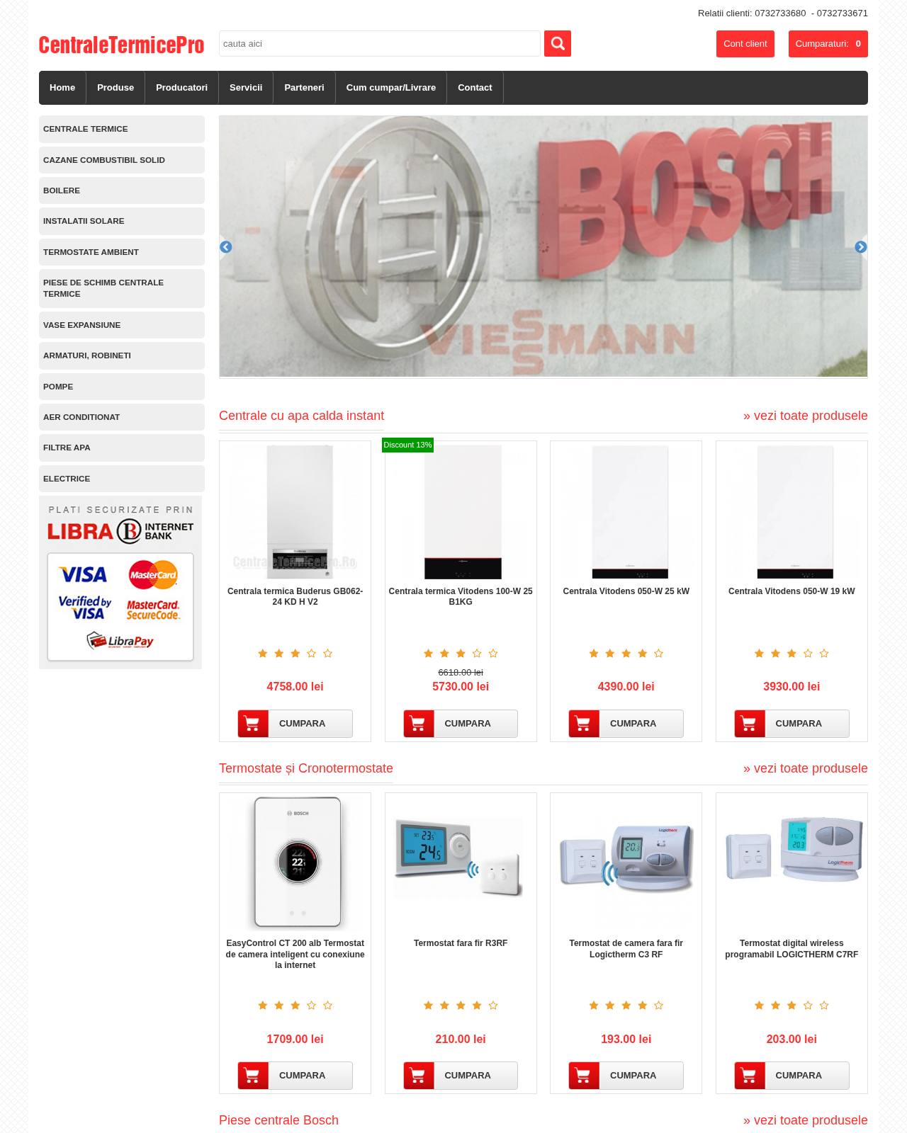 centraletermicepro.ro — online store
