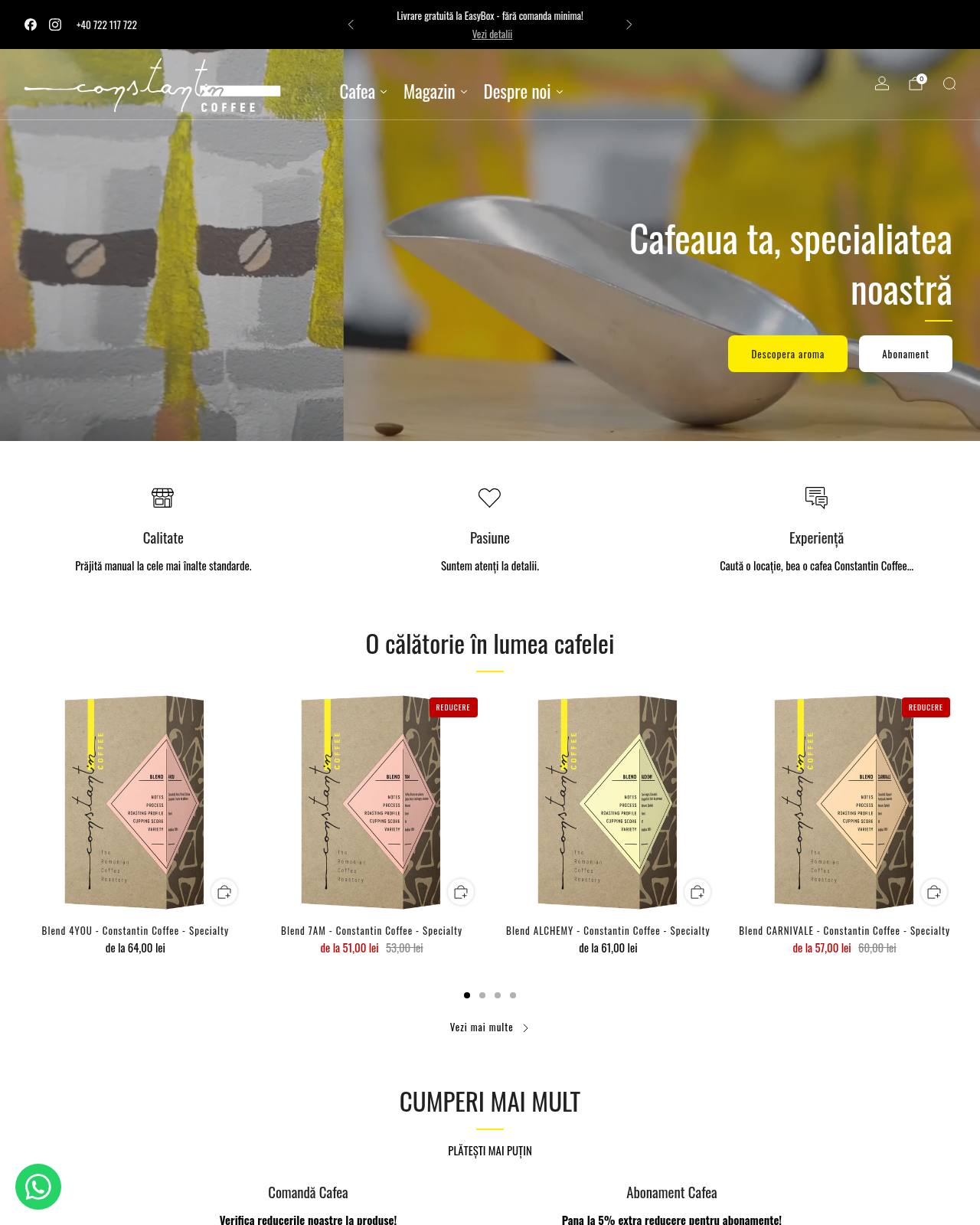 constantincoffee.ro — online store