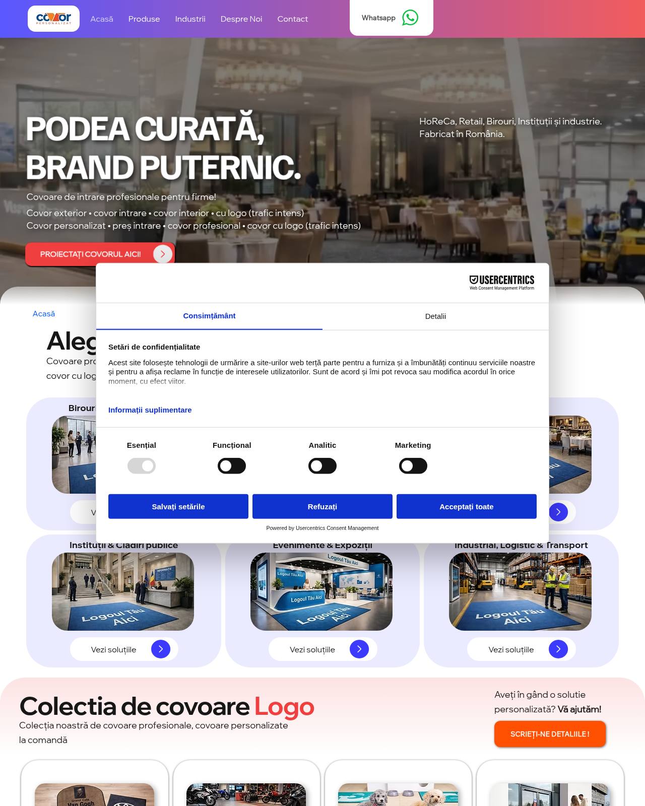 covorpersonalizat.ro — online store