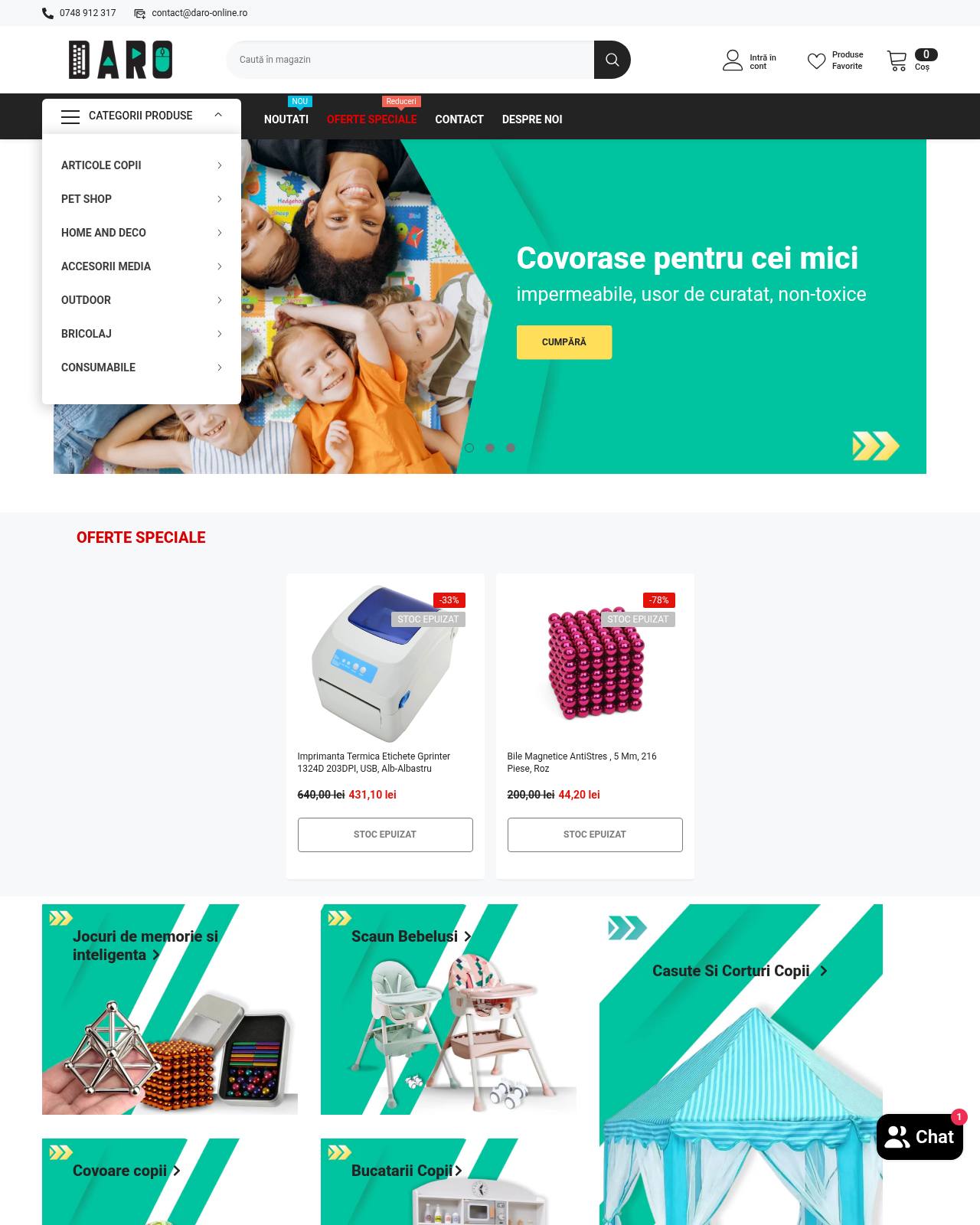 daro-online.ro — online store