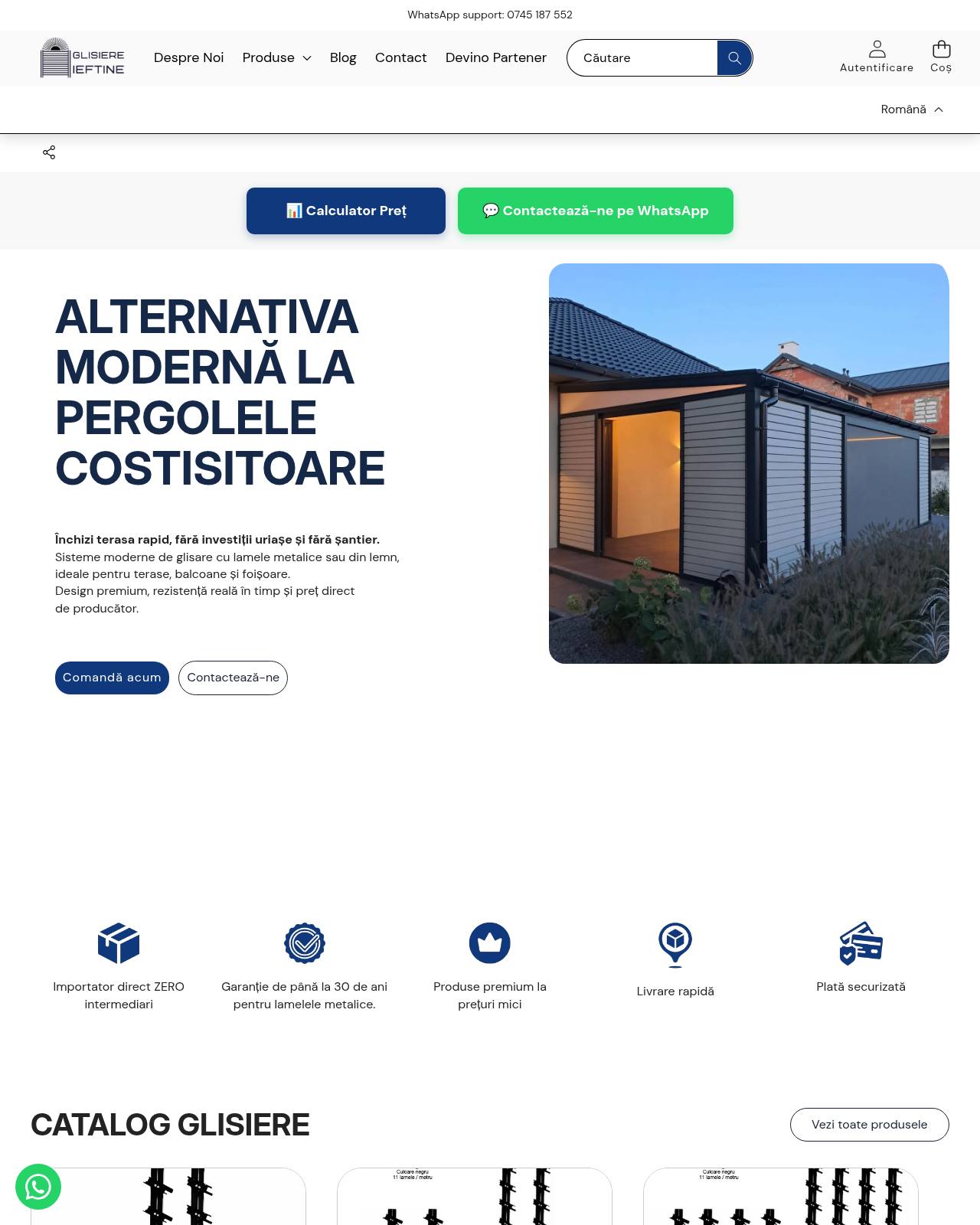 glisiereieftine.ro — online store