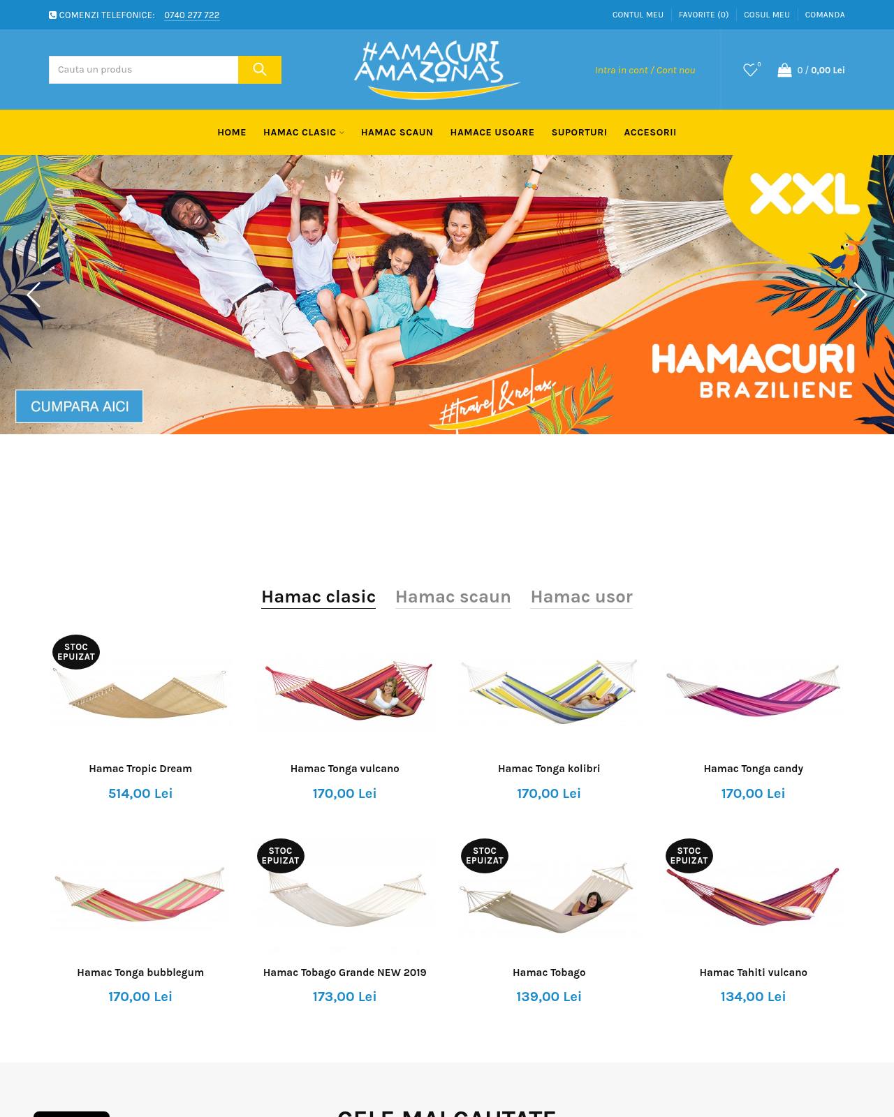 hamacuri-amazonas.ro — online store