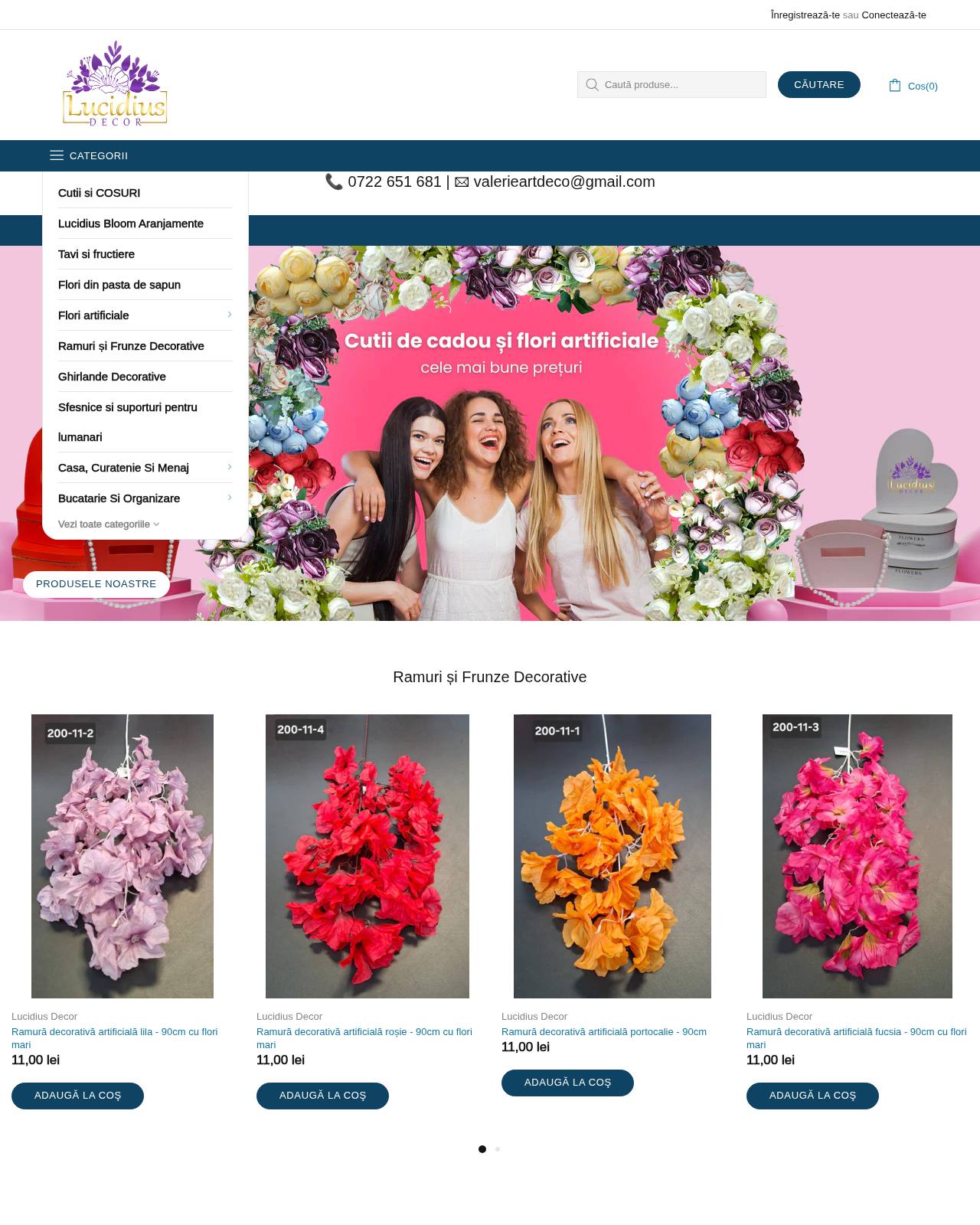 lucidiusdecor.ro — online store