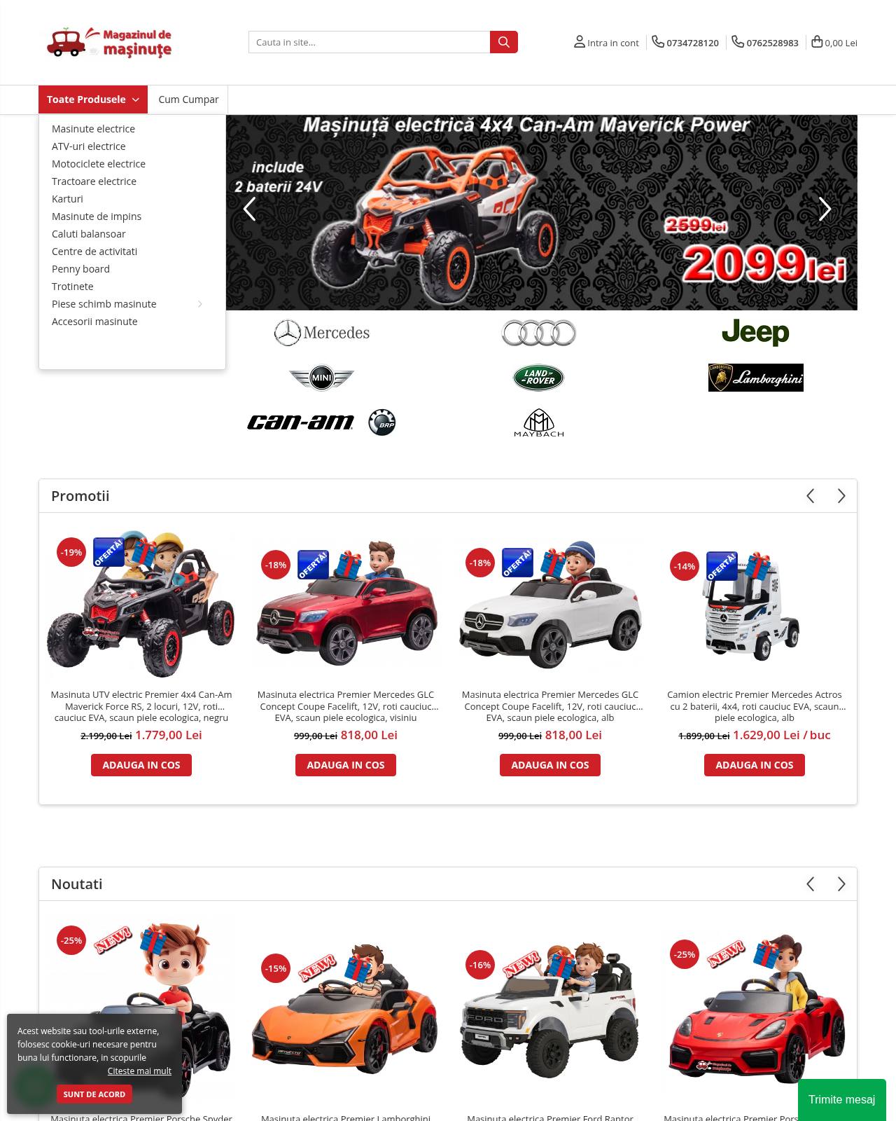 magazinuldemasinute.ro — online store
