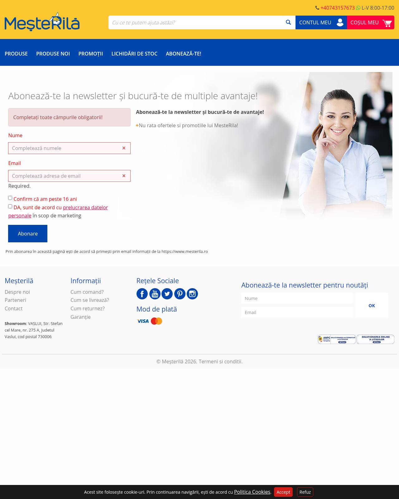 mesterila.ro — online store