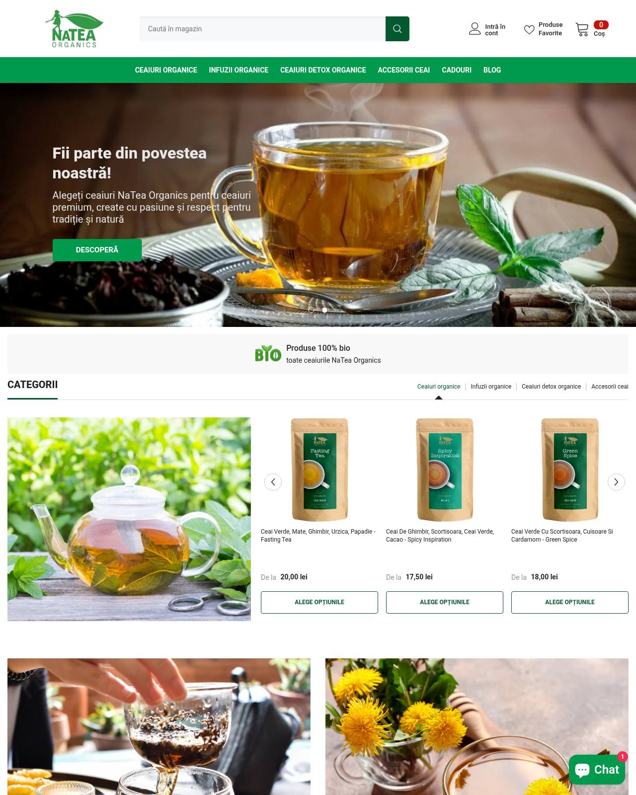 natea-organics.ro — online store