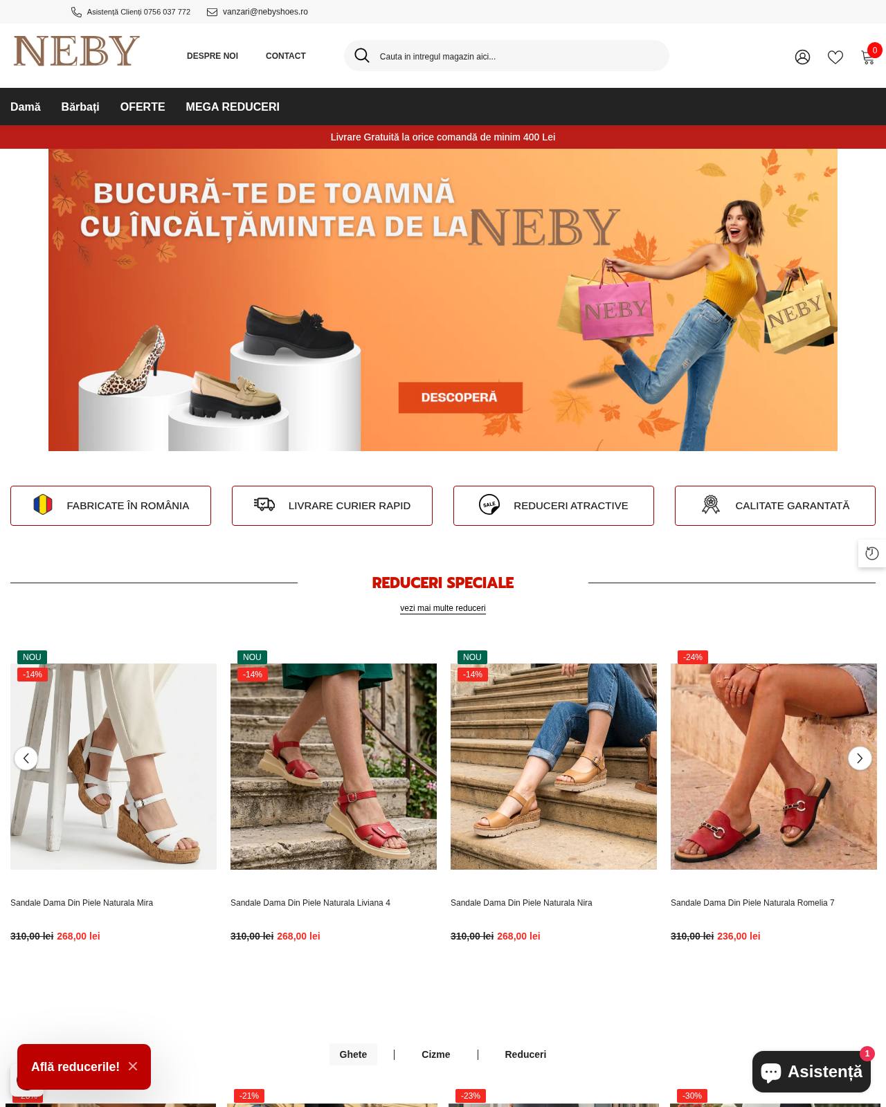 nebyshoes.ro — online store