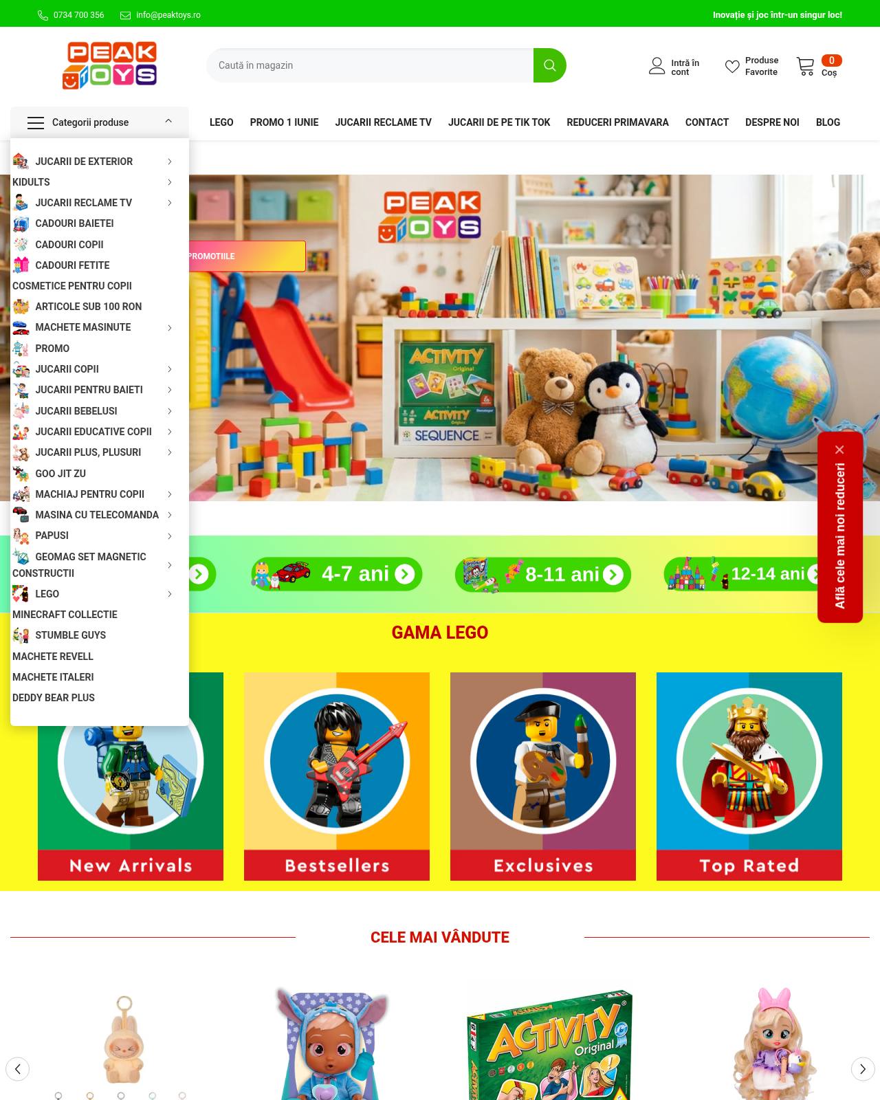 peaktoys.ro — online store