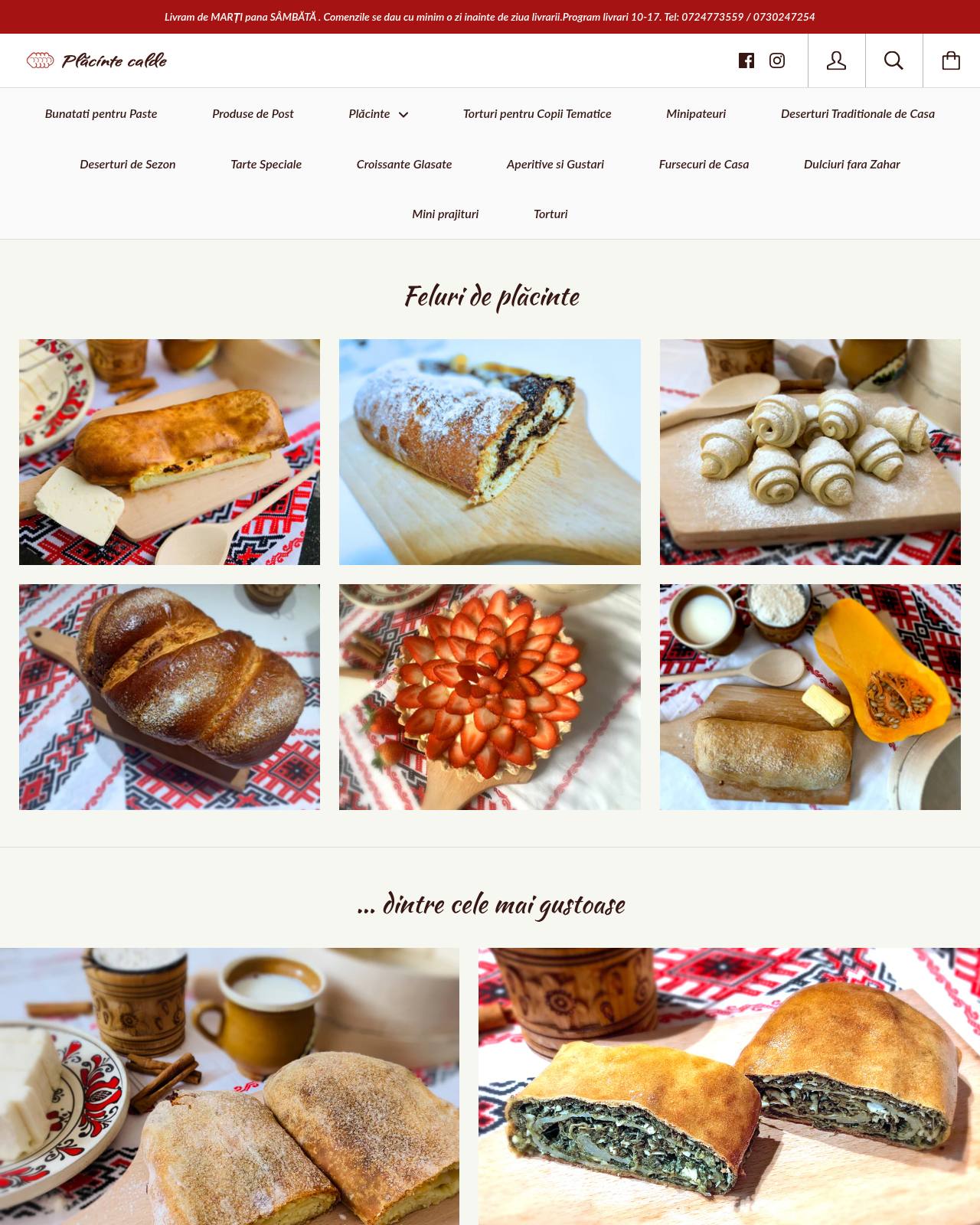 placintecalde.ro — online store