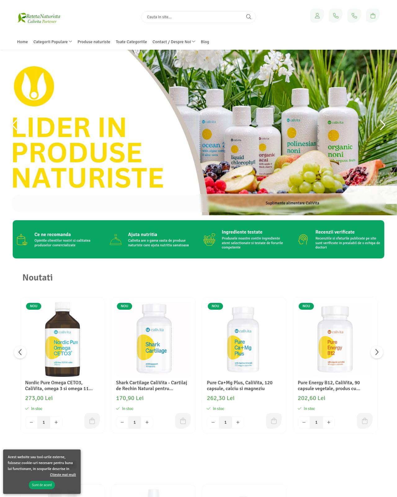 retetanaturista.ro — online store