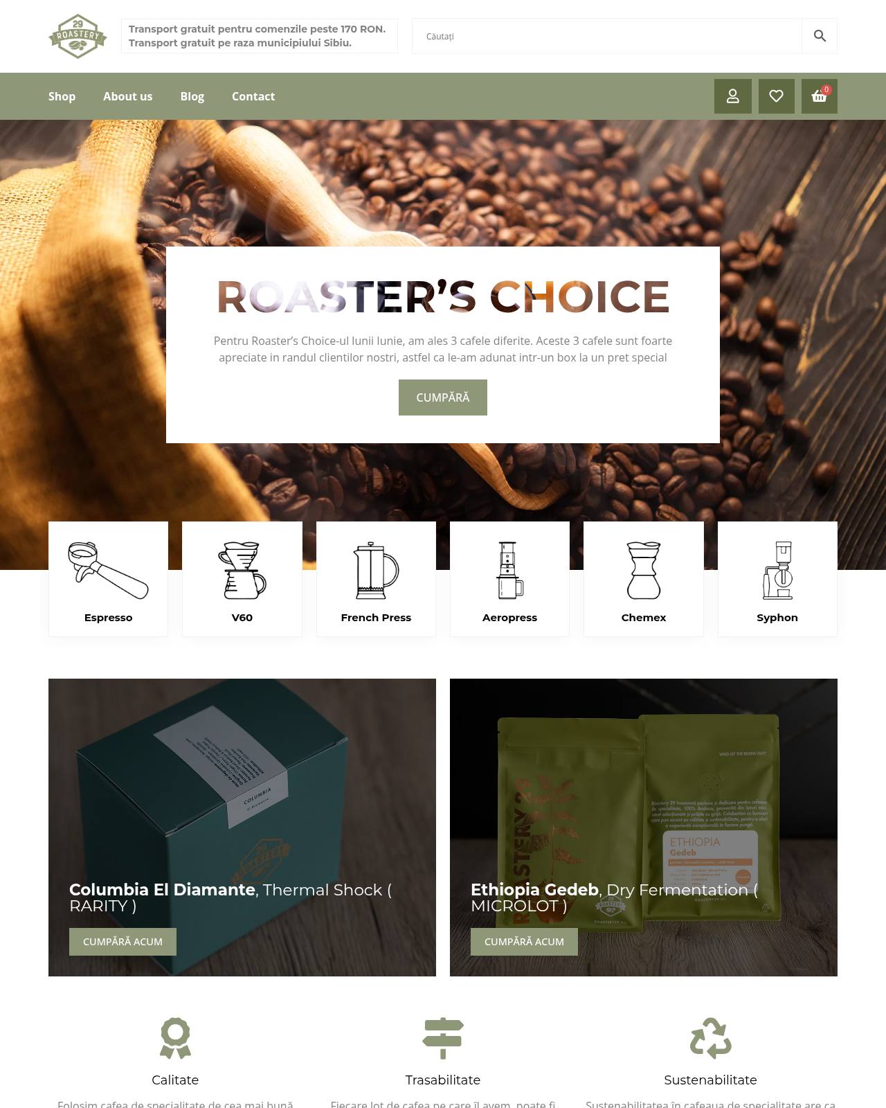 roastery29.ro — online store