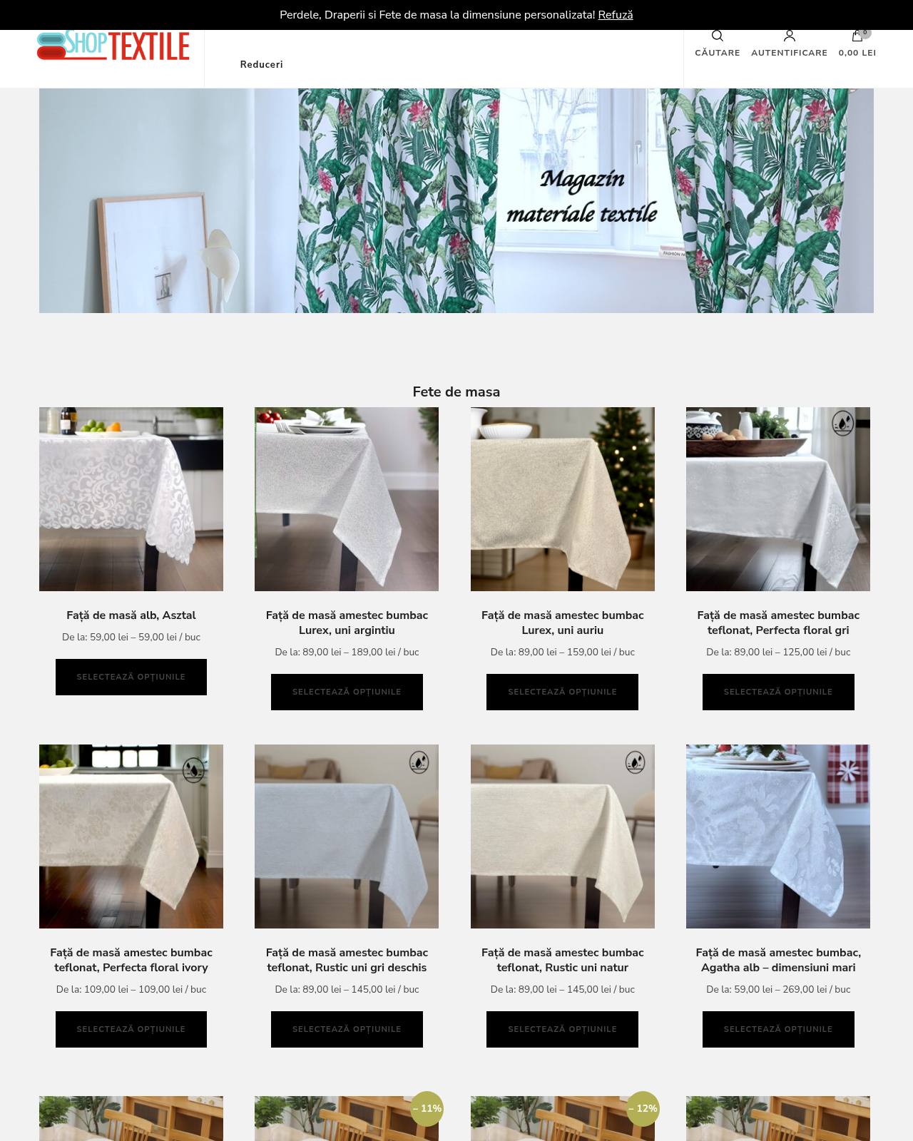 shoptextile.ro — online store