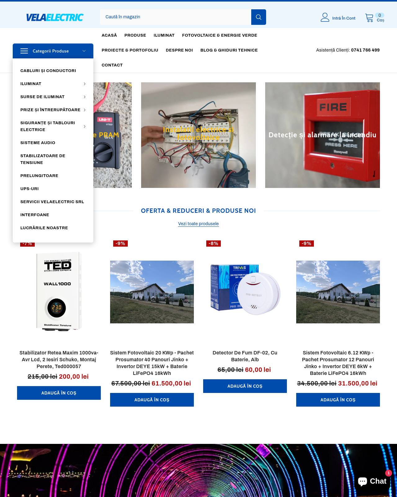 velaelectric.ro — online store